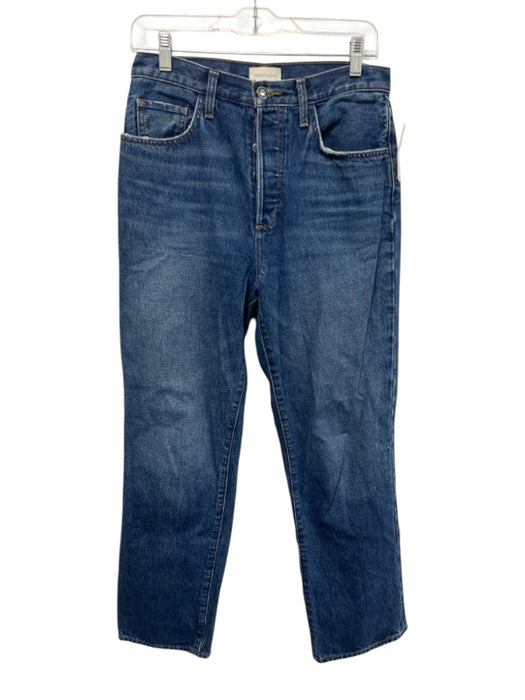 Favorite Daughter Size 27 Medium Wash Cotton High Rise Button Fly Ankle Jeans Medium Wash / 27