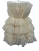 Mable Size S White Polyester Tulle Zip Side Sleeveless Mini Dress White / S