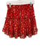 Misa Size XS Red Viscose Paisley Off Shoulder Mini Skirt Skirt Set Red / XS