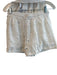 MNG Size 4 White Cotton Short Sleeve Drawstring Waist Patchwork Short Set White / 4