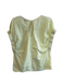 Stark X Size XS Yellow Cotton Round Neck Drop Shoulder Keyhole Back Top Yellow / XS