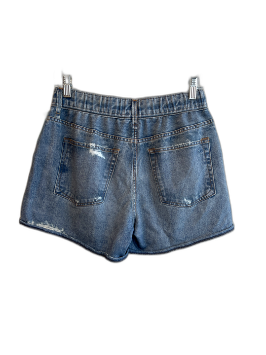 Rag & Bone Size XS Blue Cotton Stretch Waist Side Pockets Short Shorts Shorts Blue / XS