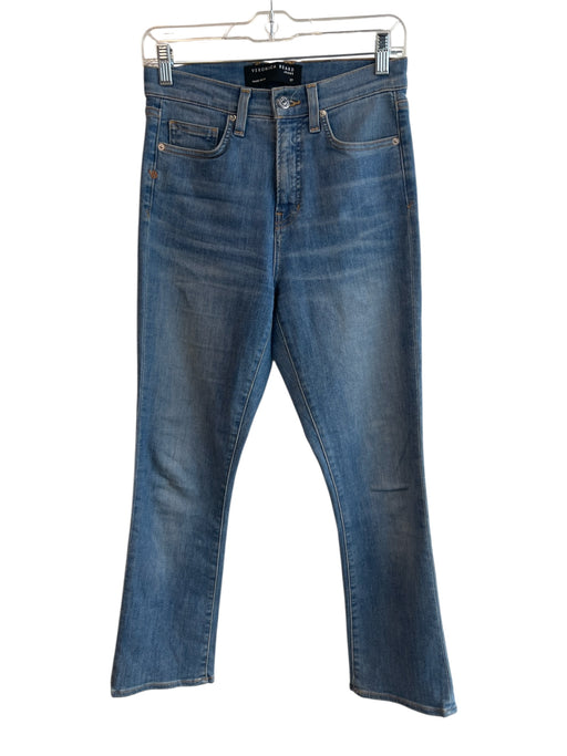 Veronica Beard Size 27 Light Wash Cotton Blend 5 Pocket Zip Fly High Rise Jeans Light Wash / 27
