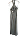 BHLDN Size 4 Moss Green No Fabric Tag Halter Twist Neck Back Zip Gown Moss Green / 4