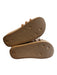 Carmen Sol Shoe Size 37 Dark Tan Rubber Platform 3 Strap Open Toe Slide Shoes Dark Tan / 37