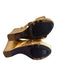 Diane Von Furstenberg Shoe Size 7 Gold Leather Twist Knot Slingback Sandal Shoes Gold / 7
