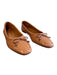 Schutz Shoe Size 7.5 Brown Leather Woven Flat Bow Detail Ballerina Shoes Brown / 7.5