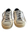 P448 Shoe Size 38 Blue & Gray Leather & Suede Round Toe lace up Low Top Shoes Blue & Gray / 38