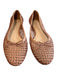 Antonio Melani Shoe Size 7 Brown Leather Woven Bow Flat Shoes Brown / 7