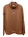 Peter Millar Size L Orange Polyester Solid Quarter Zip Men's Long Sleeve Shirt Orange / L