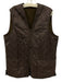 Barbour Size L Brown Polyamide Solid Quilted Men's Vest Brown / L