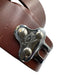 Littleton Brown Leather Solid Silver hardware Men's Belt Brown