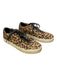 Greats Shoe Size Est 7.5 Tan & black Calf Lepoard Print lace up Low Top Shoes Tan & black / Est 7.5