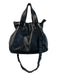 Elliot Lucca Black Leather Braided Detail 2 Strap Top Zip Bag Black / Large