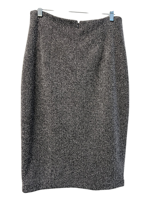Halogen Size 10P Grey Polyester Blend Back Zip Decorative Front Zipper Skirt Grey / 10P