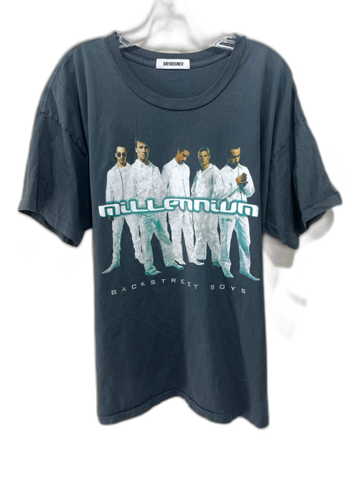 Daydreamer Size XL Faded Black Cotton Band T shirt Crew Men's Short Sleeve Faded Black / XL