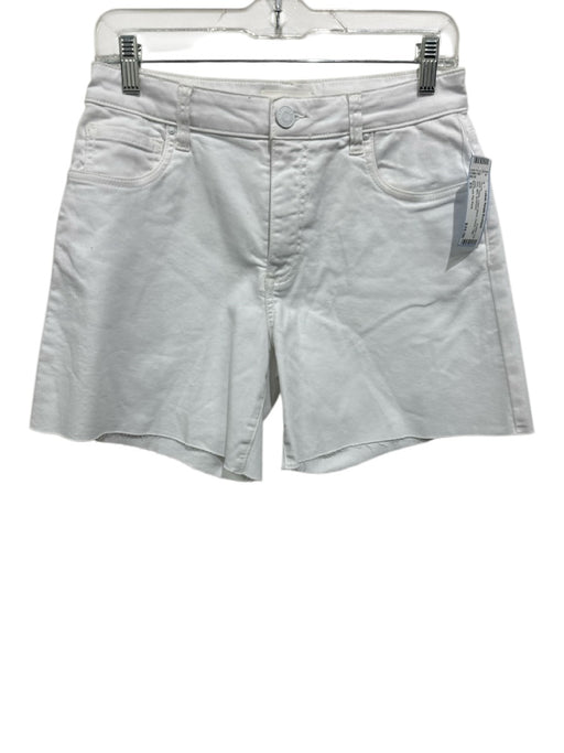 Kut From The Kloth Size XS White Cotton Blend Denim High Rise Mini Shorts White / XS