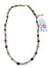 Allison Avery Gold & Rainbow Gold Plated Multi Color Tennis Chain Necklace Gold & Rainbow