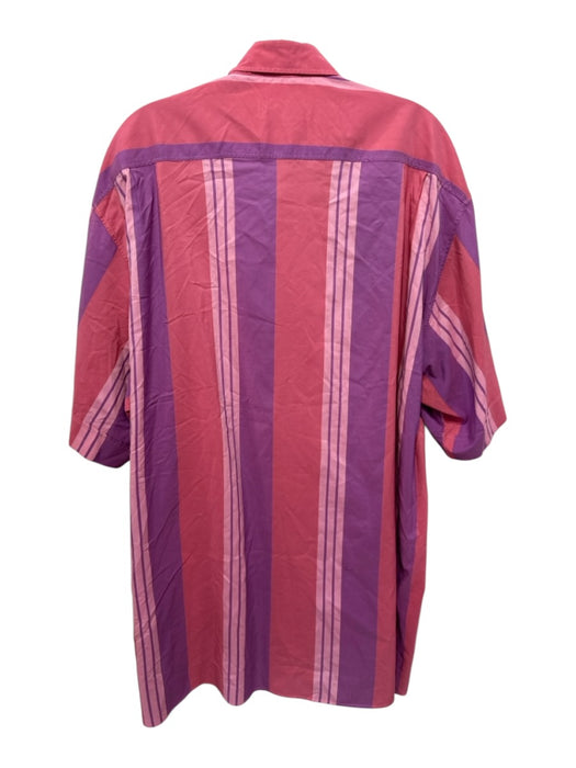 Yves Saint Laurent Size S Cotton Stripe Button Down Long Sleeve Short Sleeve S