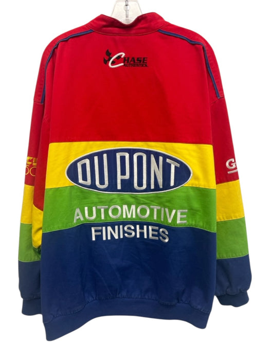 Chase Authentic Size XXL Multi Cotton Striped Nascar Men's Jacket Multi / XXL