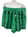 Queen of Sparkles Size XXL/XL Red, Green & Black Cotton Blend V Neck Short Set Red, Green & Black / XXL/XL