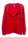 Queen of Sparkles Size XXL/XL Red, Green & Black Cotton Blend V Neck Short Set Red, Green & Black / XXL/XL