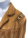 Scully Size 48 Tan Leather Solid Western Fringe Men's Jacket Tan / 48