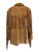 Scully Size 48 Tan Leather Solid Western Fringe Men's Jacket Tan / 48