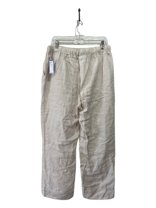 Parachute Size L Cream Linen Drawstring Waist Pockets Pants Cream / L