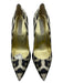 Stella McCartney Shoe Size 38.5 Black & White Satin Cheetah Pointed Toe Pumps Black & White / 38.5