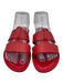 J. Crew Shoe Size 7 Red Leather open toe Straps Sandals Red / 7