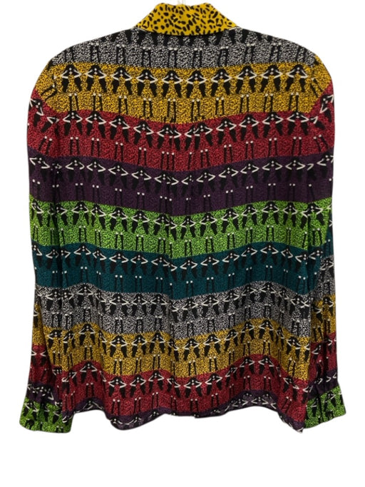 Alice & Olivia Size XS Multi Silk Button Down Cheetah Top Multi / XS