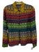 Alice & Olivia Size XS Multi Silk Button Down Cheetah Top Multi / XS