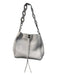 Rebecca Minkoff Elephant Grey Leather Silver Hardware Twist Clasp Bag Elephant Grey / S