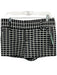 Alice + Olivia Size 8 Black & White Polyester & Viscose Zip Fly Low Rise Shorts Black & White / 8