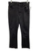 Mother Size 28 Black Cotton High Waist Cropped Flare Jeans Black / 28