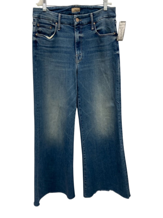 Mother Size 29 Medium Wash Cotton High Rise Wide Leg Heathered Jeans Medium Wash / 29