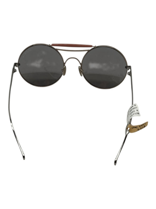 Roberto Cavalli Pink & gray Acetate Texture & Color Block Circle Sunglasses Pink & gray