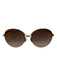 Jimmy Choo Brown & Gold Metal Circle Texture Metal Rims Sunglasses Brown & Gold