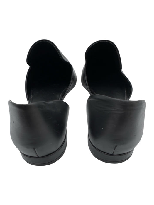 Vince Shoe Size 6 Black Leather D'Orsay Pointed Toe Flats Black / 6