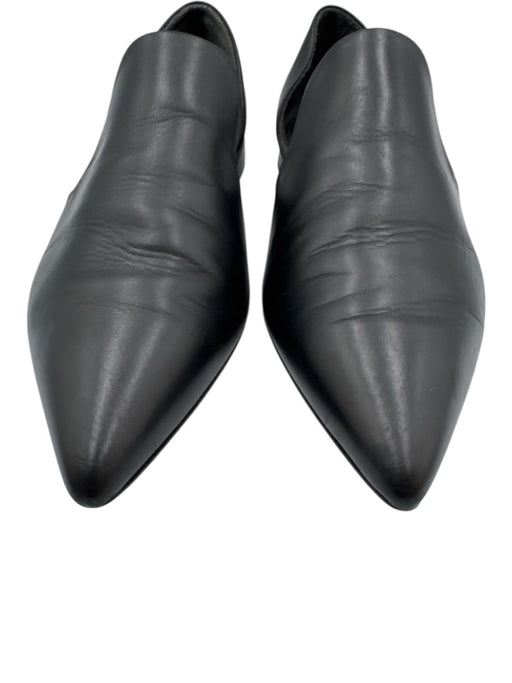 Vince Shoe Size 6 Black Leather D'Orsay Pointed Toe Flats Black / 6