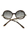 Jimmy Choo Brown & Gold Acetate Glitter Tortoiseshell Round Sunglasses Brown & Gold
