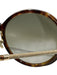 Jimmy Choo Brown & Gold Acetate Glitter Tortoiseshell Round Sunglasses Brown & Gold