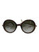 Jimmy Choo Brown & Gold Acetate Glitter Tortoiseshell Round Sunglasses Brown & Gold