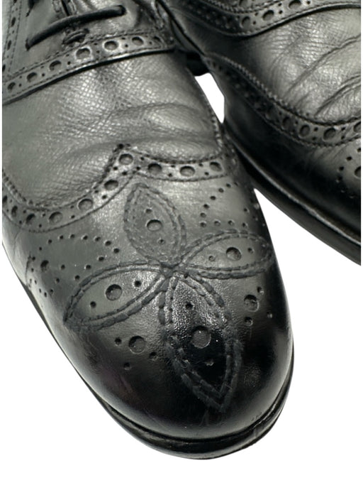 Louis Vuitton Shoe Size 9 AS IS Black Leather Solid Laces Men's Shoes Black / 9