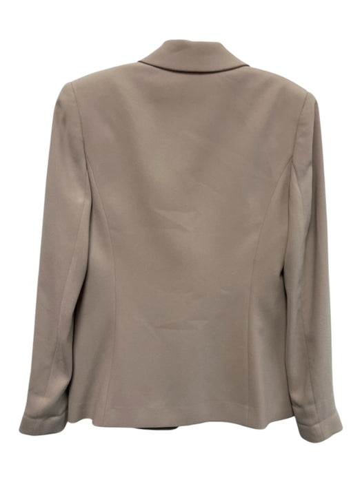 Elie Tahari Size 4 Taupe Triacetate Blend Long Sleeve Two Button Jacket Taupe / 4