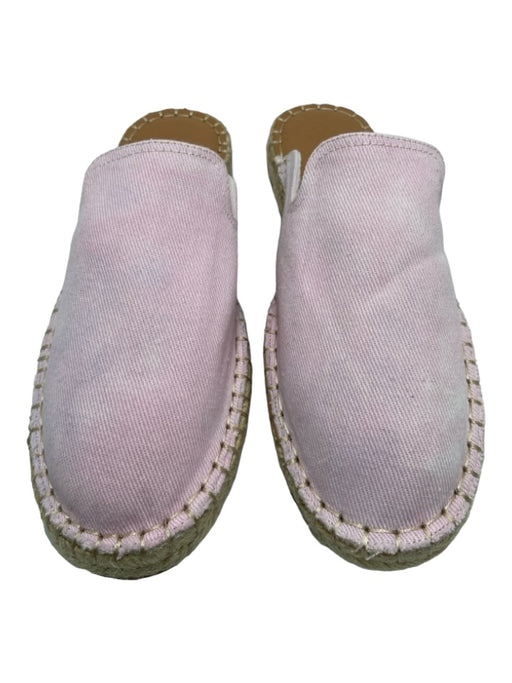 Splendid Shoe Size 7 Pale Pink Cotton Canvas Open Back Espadrille Shoes Pale Pink / 7