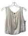 By Anthropologie Size XS Pearl Polyester Blend Sleeveless Boat Neck Glitter Top Pearl / XS