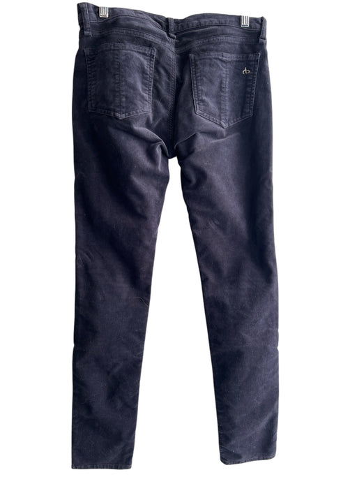 Rag & Bone Jean Size 28 Blue Gray Cotton Blend Corduroy 5 Pocket Mid Rise Jeans Blue Gray / 28
