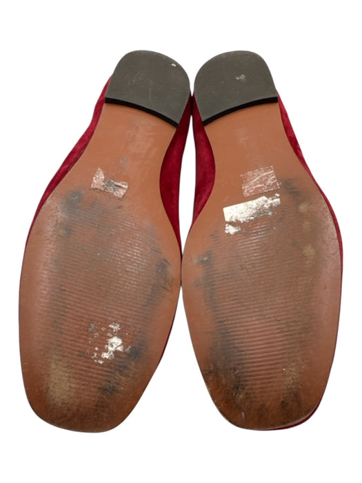 Madewell Shoe Size 8.5 Maroon Suede strap Slip On Flats Maroon / 8.5